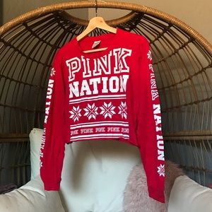PINK Victoria's Secret Tops - PINK Long Sleeve Crop Top PINK Victoria's Secret Tops - PINK Long Sleeve Crop Top